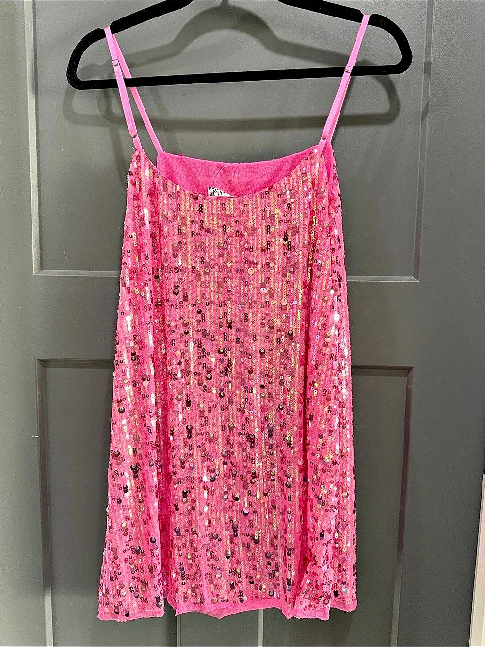 Intimately Free People Pink Sequin Mini Dress Size Medium NWT